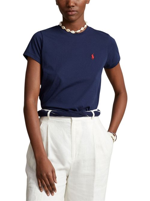 t-shirt donna blu girocollo Ralph Lauren | 211898698006